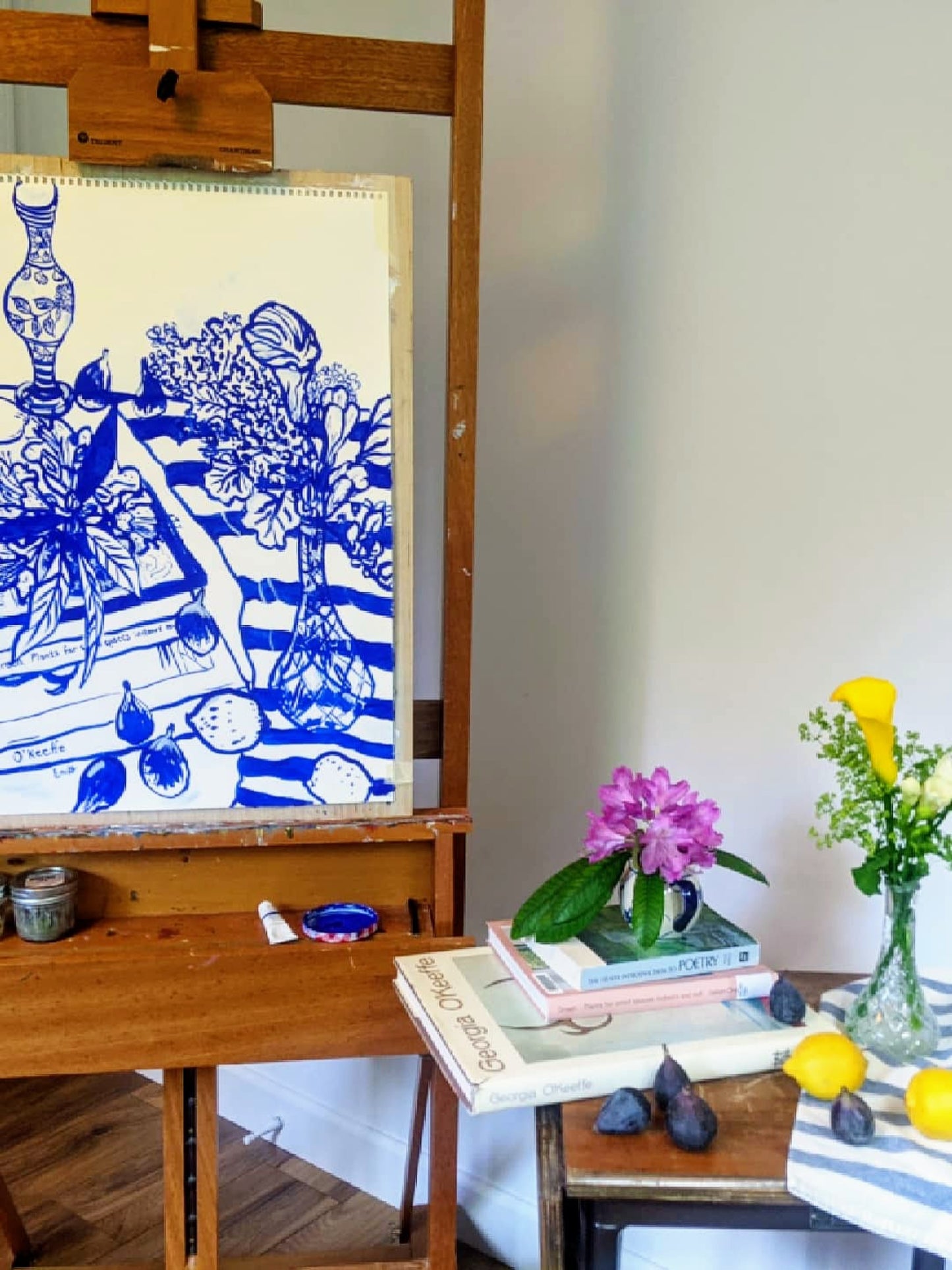 Blue series "Georgia O'keeffe's dreams"