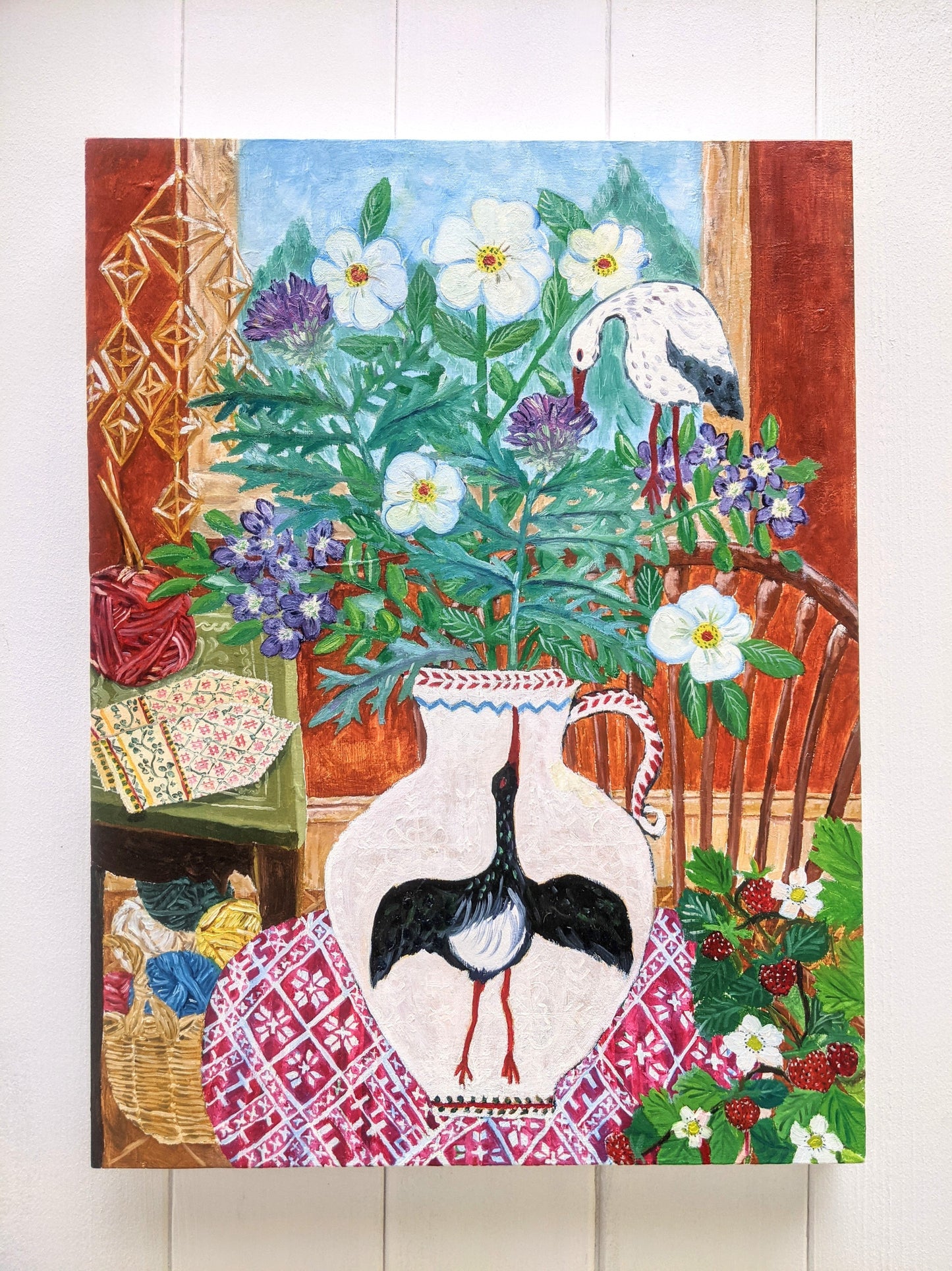 "The bird who saw herself"