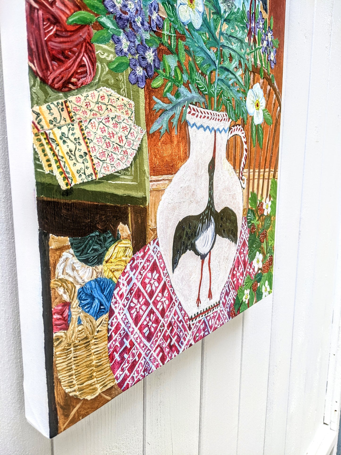 "The bird who saw herself"