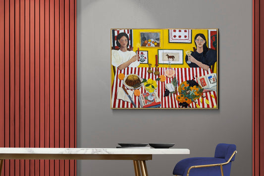 Becoming Her Diptych