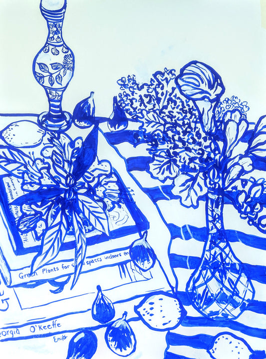 Blue series "Georgia O'keeffe's dreams"