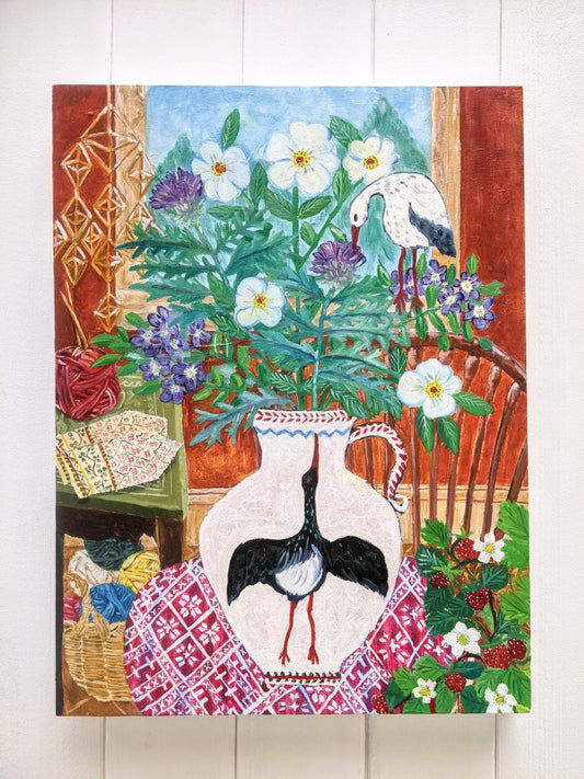 "The bird who saw herself"